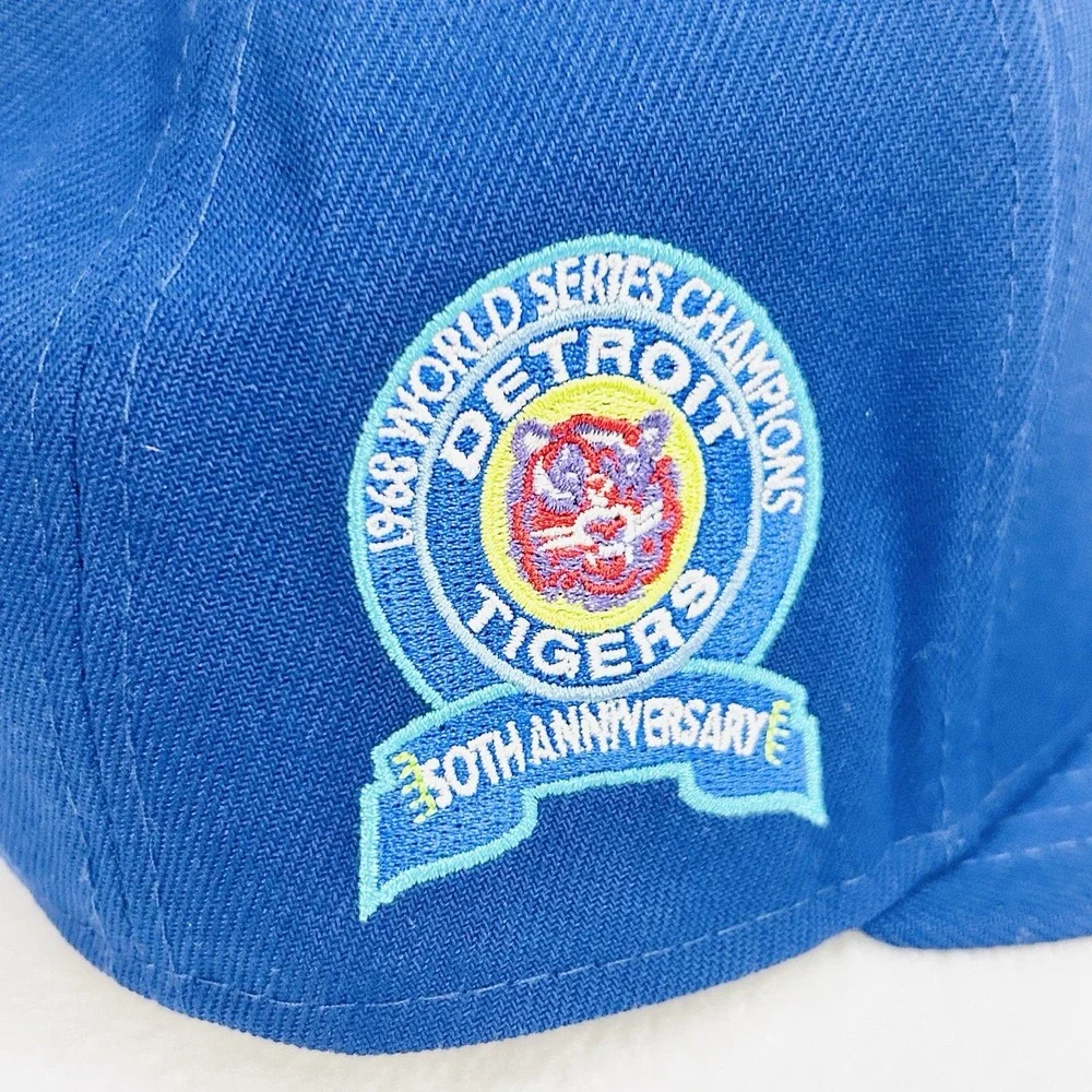 New‎ Era Detroit Tigers Rainbow World Series 59FIFTY Fitted Hat Cap 7 1/8 Blue